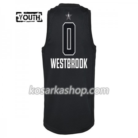 Dres Oklahoma City Thunder Russell Westbrook 0 2018 All Star Jordan Brand Crna Swingman - Dječji